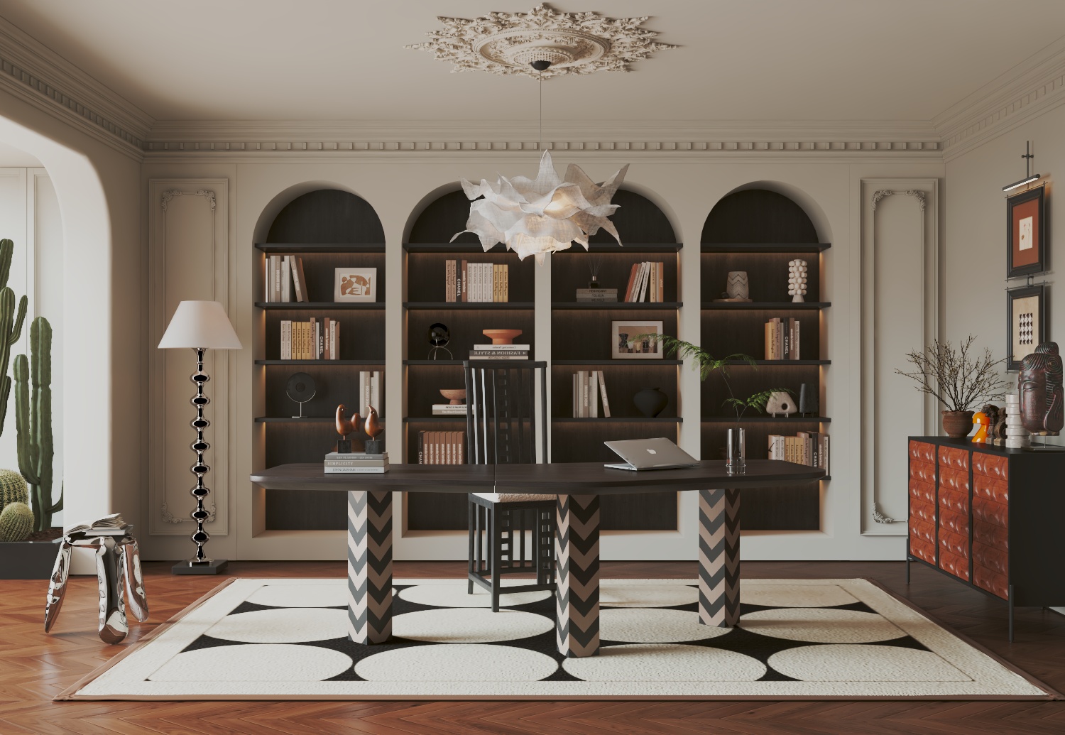 Download free 3d model of workingroom designed by 3DF.PRO 756