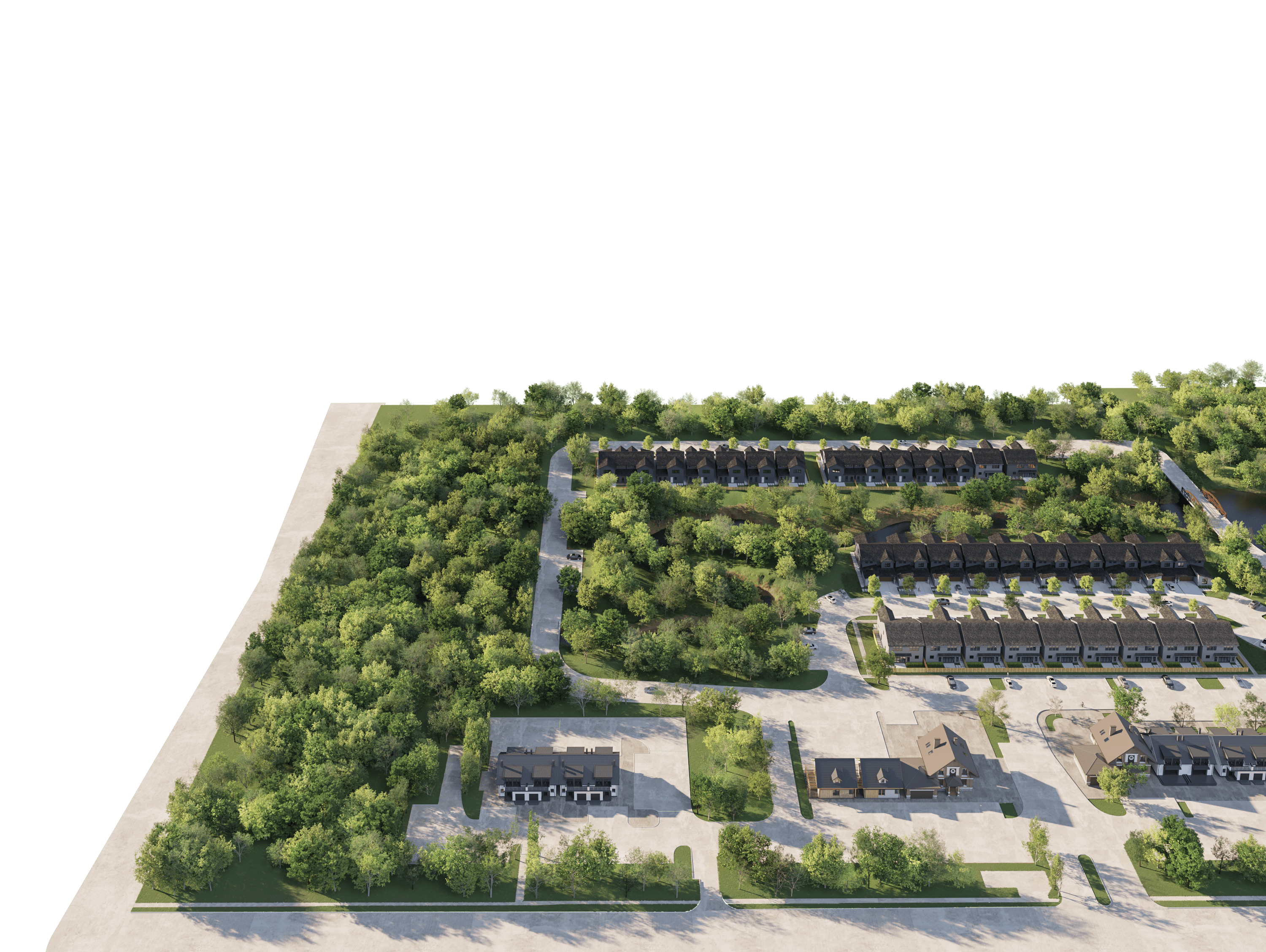 3d site plan rendering