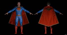 Superman 3d Model In Max Fbx C4d 3ds Stl Obj Blend Dwg Dxf 3dhunt Co