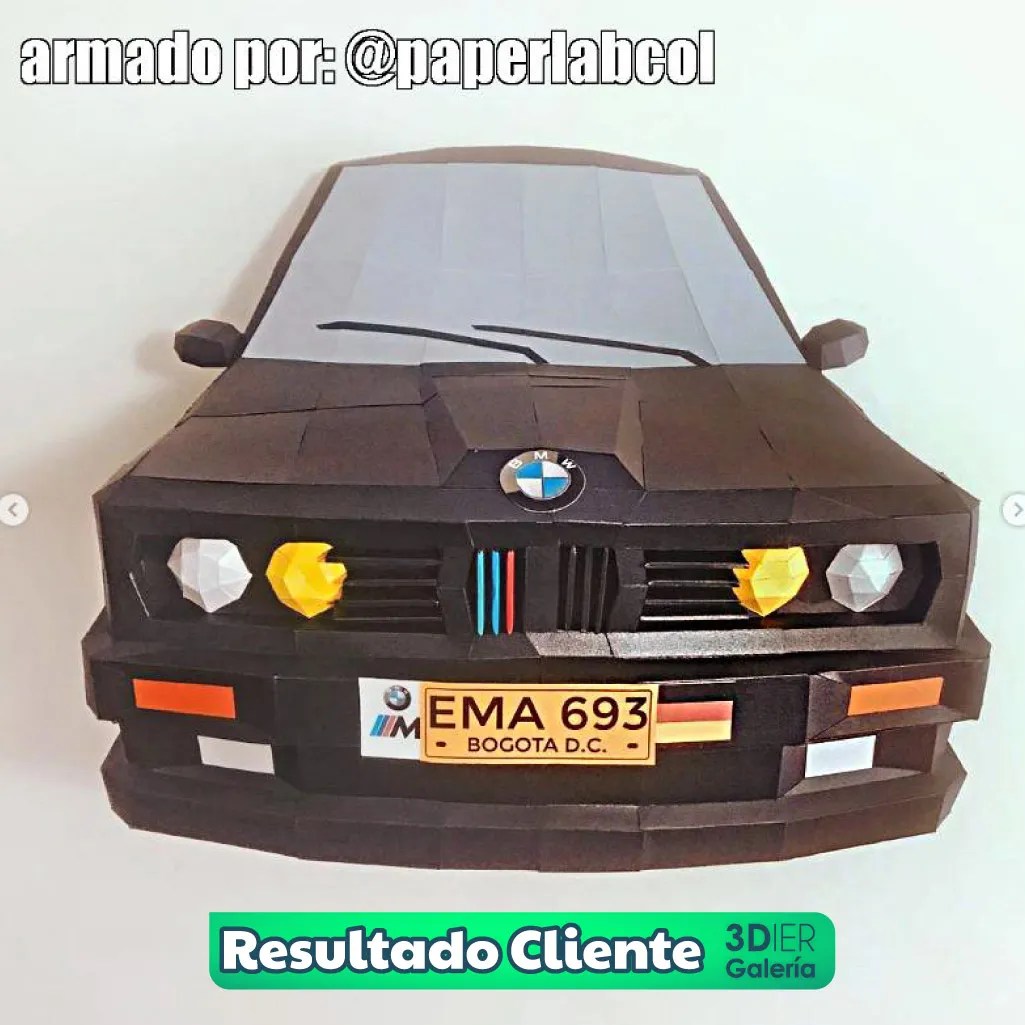 BMW E30 Papercraft - Plantillas PDF
