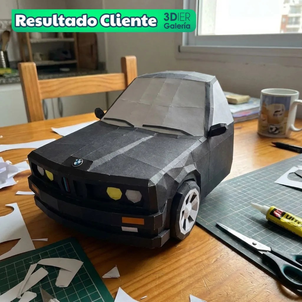 BMW E30 Papercraft - Plantillas PDF