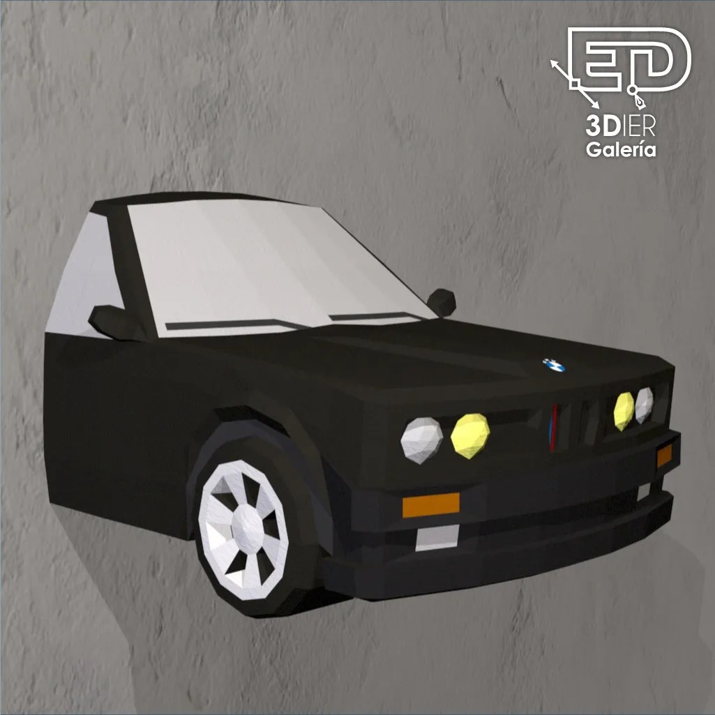 BMW E30 Papercraft - Plantillas PDF