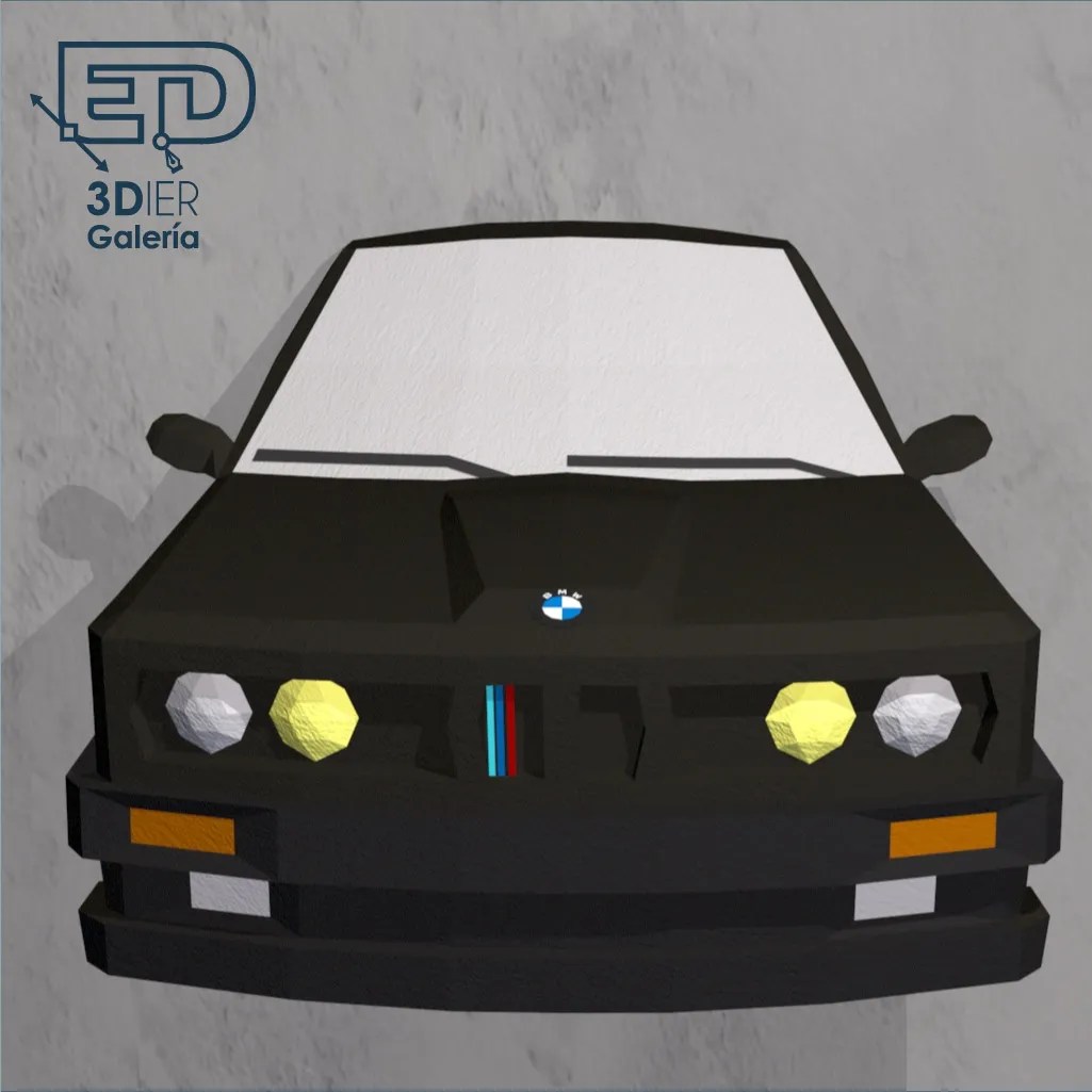 BMW E30 Papercraft - Plantillas PDF