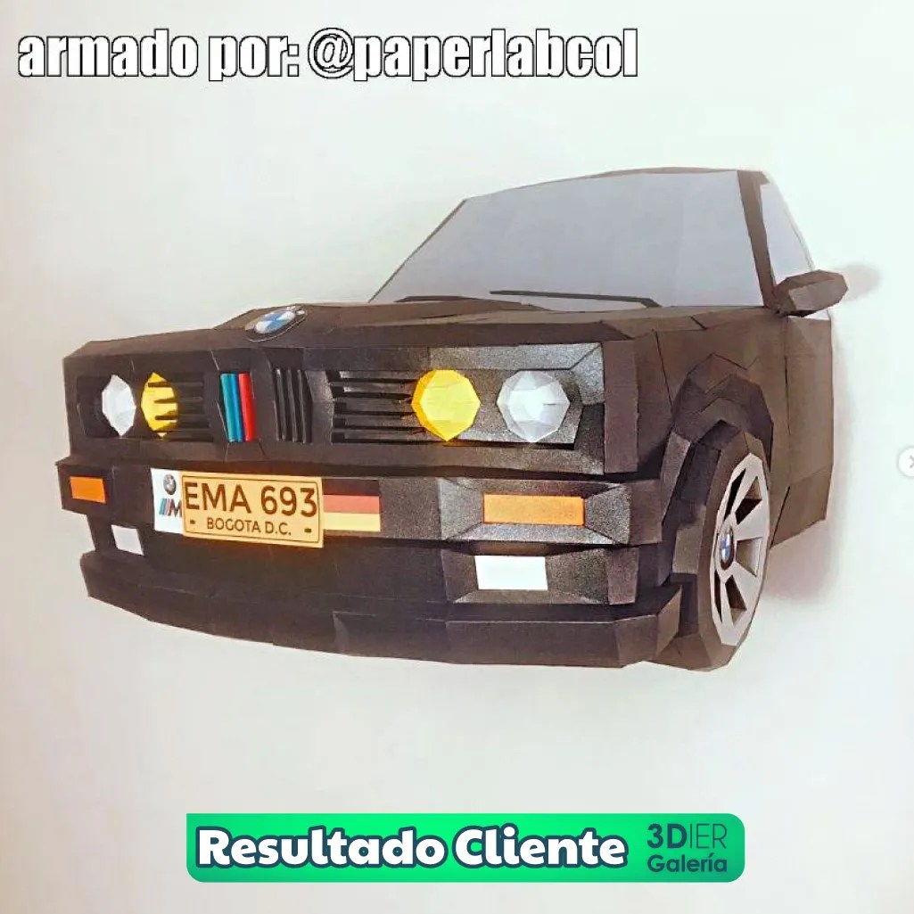 BMW E30 Papercraft - Plantillas PDF