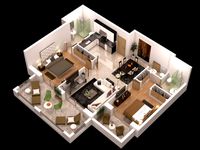 3d Floor Plan Scene 4 Models