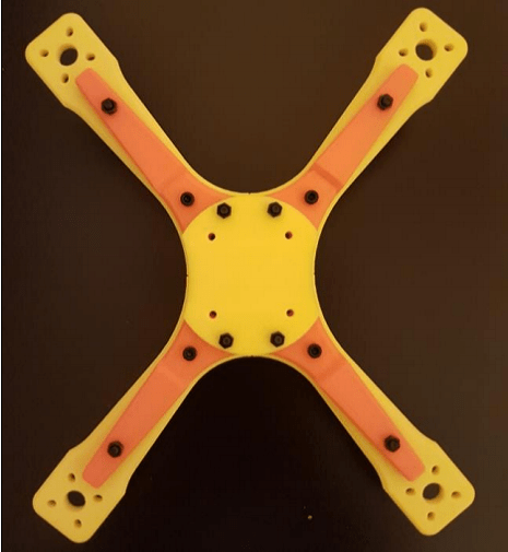 Electronics within a monolithic 3d printed structure, a quadcopter frame, using a fortus. Bridgeport Research Duo Create And Analyze 3d Printed Frame For Quadrotor Drone 3dprint Com The Voice Of 3d Printing Additive Manufacturing