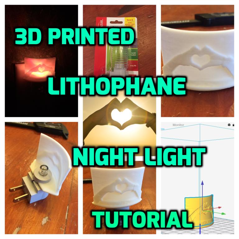 A lithophane is an etched or molded artwork in very thin translucent porcelain that can only be seen clearly when backlit with a light source. Lithophane Night Light Make Your Own Night Light 3d Printer Chat
