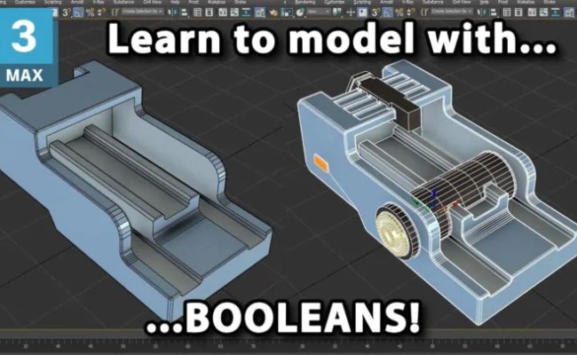 Intro To Boolean Modeling In 3ds Max - 3dsMaxTutorial.com