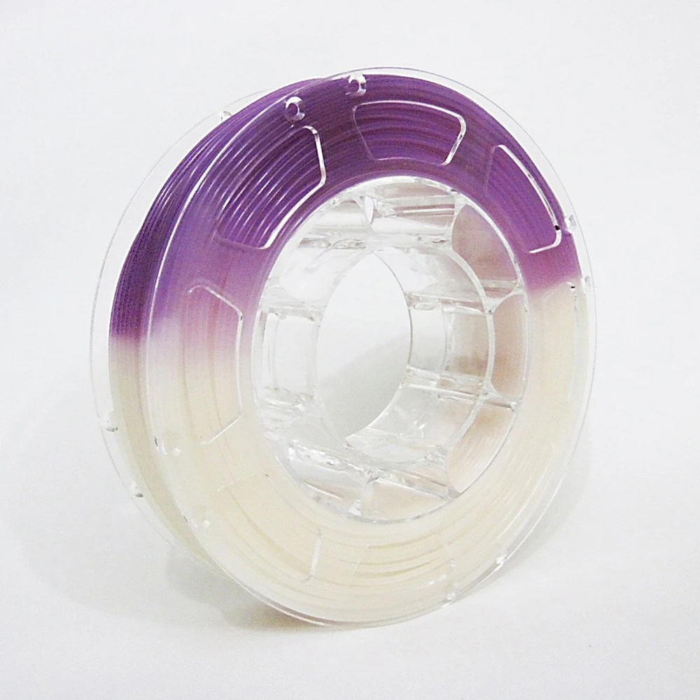 Obrázek HELLO3D PLA Light Change – bílá na modrou (fotochromatický UV)