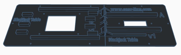 Bracket - Shuffle Master BlackJack Table - back