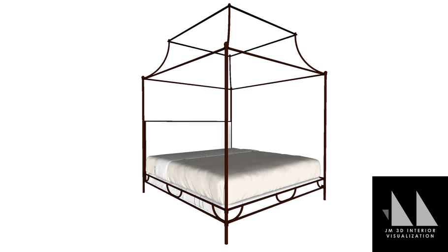 All king metal canopy bed are made from exceptional materials that give them unparalleled strength and durability. Gold King Size Canopy Bed 3d Warehouse
