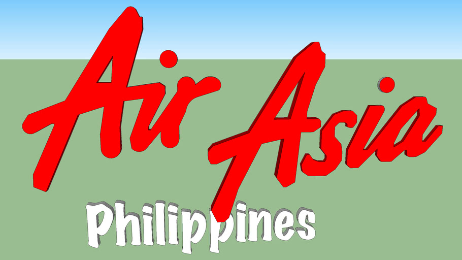 Airasia Logo : Airasia Philippines Logo 3d Warehouse