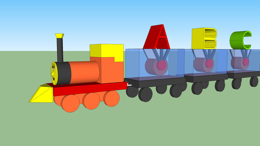 Singing along to our abc song, learning the alphabet and reciting the . Alphabet Toy Train 3d Warehouse