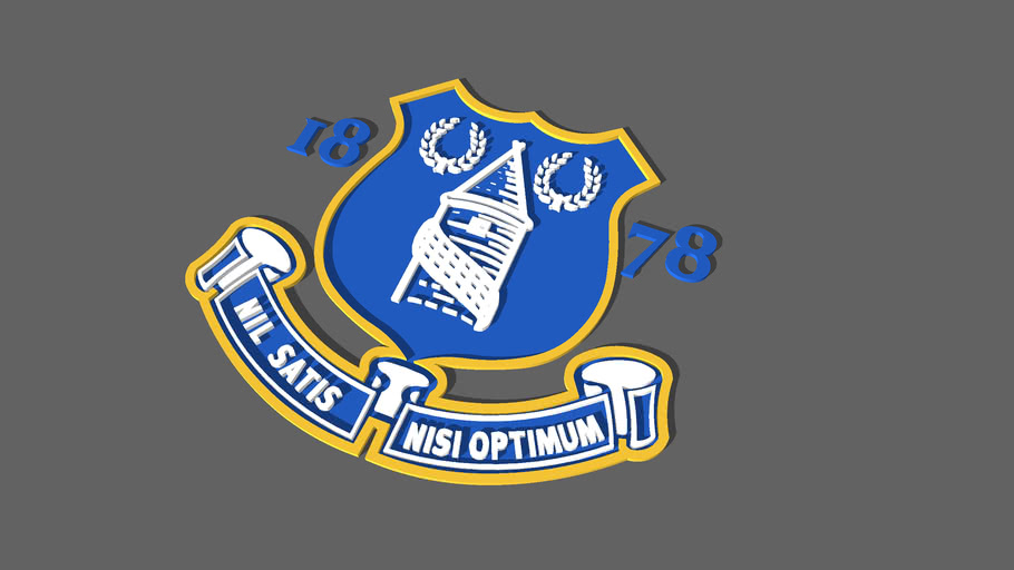 Everton Logo : Everton Club Crest Badge Logo 3d Warehouse