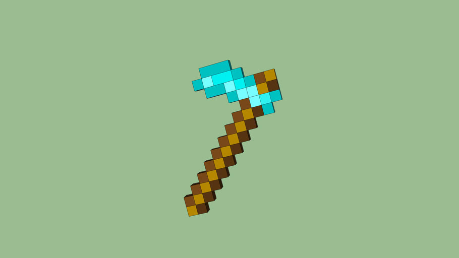 The tilling of blocks happens instantly, so there is no point in making diamond, gold or even iron hoes. Minecraft diamond hoe | 3D Warehouse