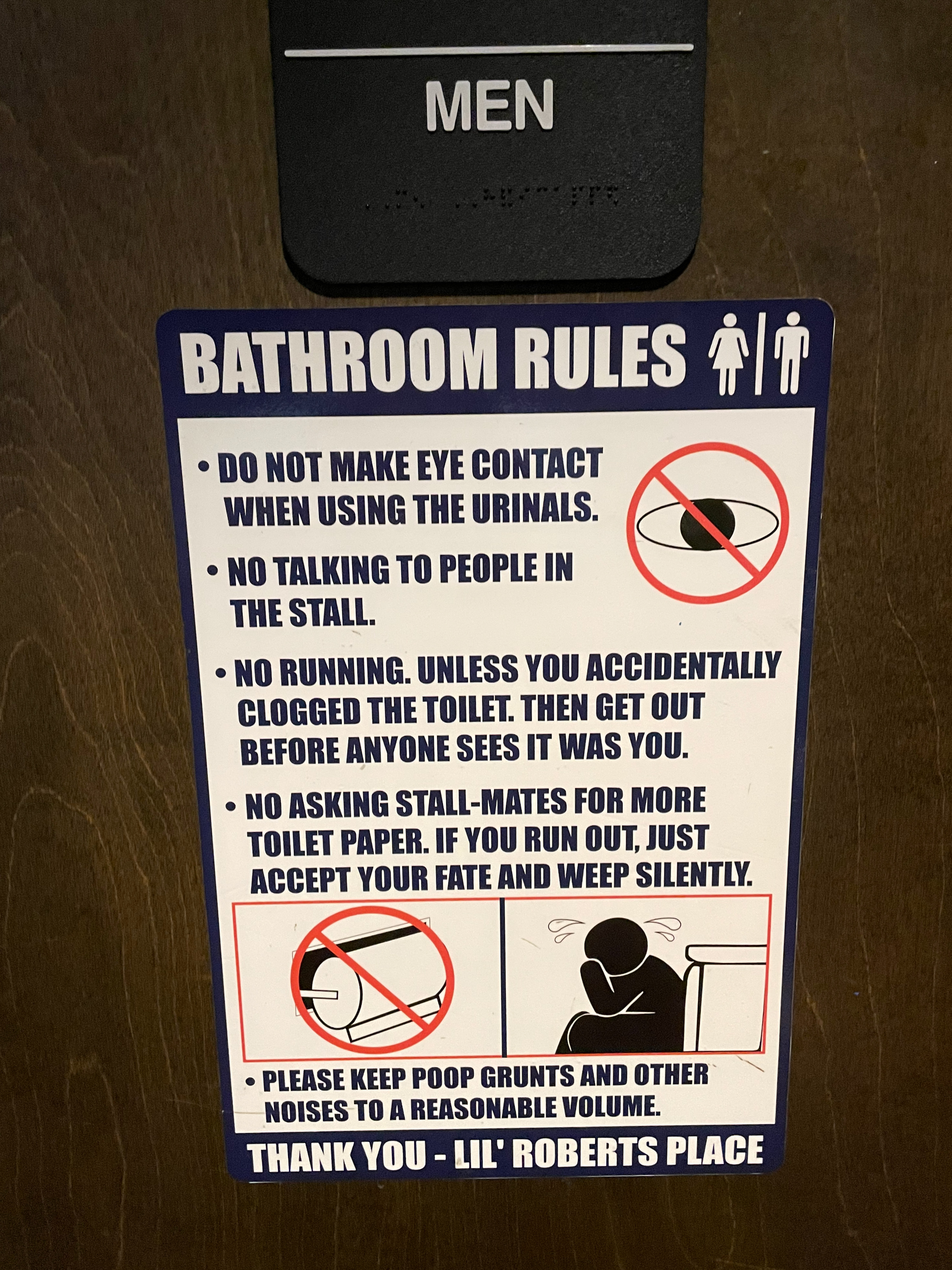 Bathroom Sign 1