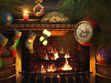 screensavers christmas fireside fireplace 3d screensaver animated holidays screen xmas cozy saver tree warm chimney chimenea stockings 3planesoft sitting navidad