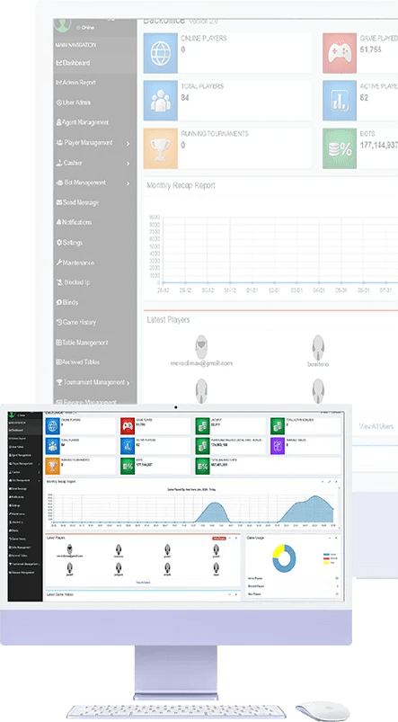 logiciel de poker back-office