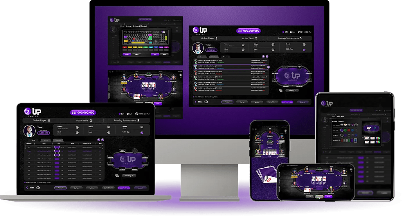 Buy Poker Software | Online Poker Platform iGaming Solutions | 3UP