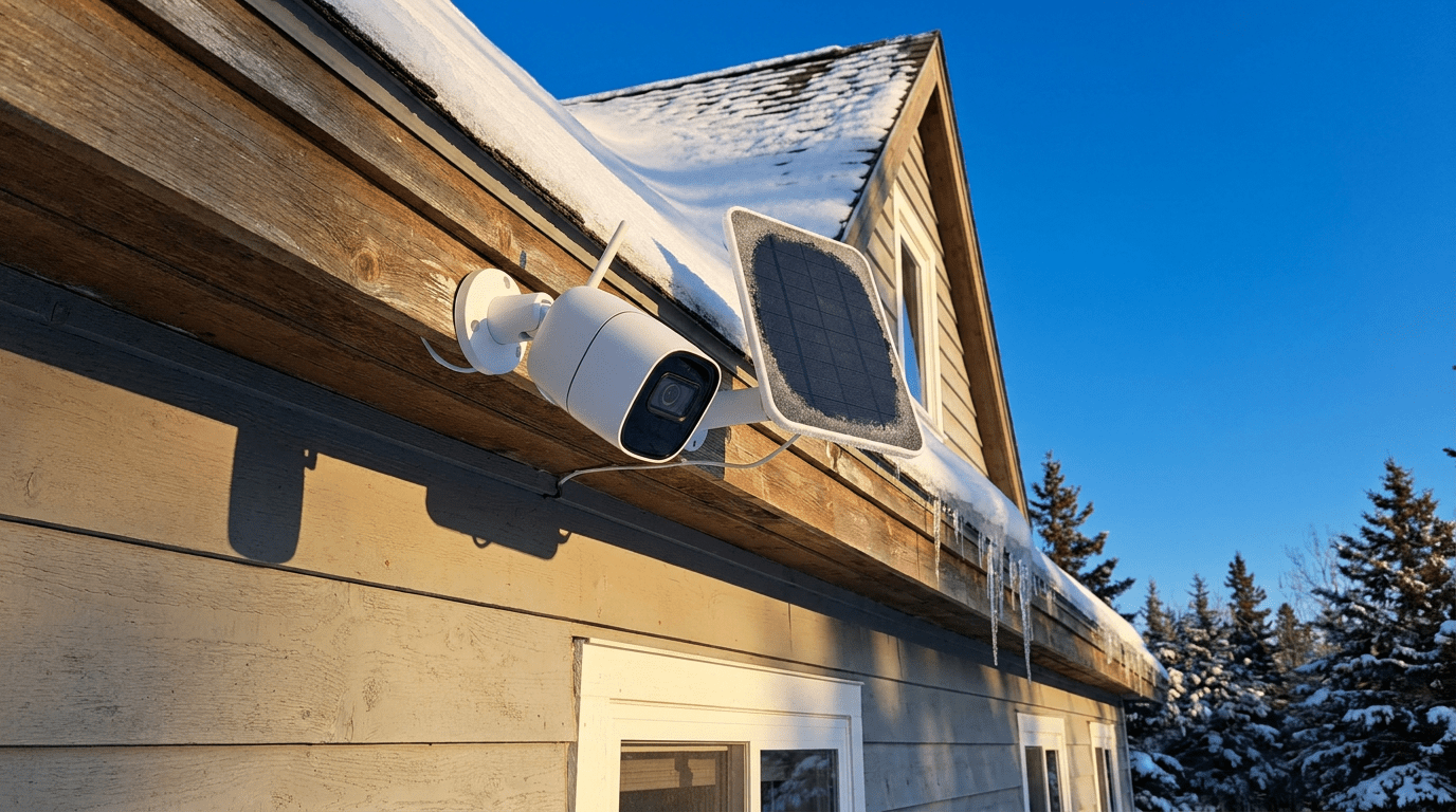 solar powered security camera - Solar Security Cameras: Winter Uptime and Panel Sizing