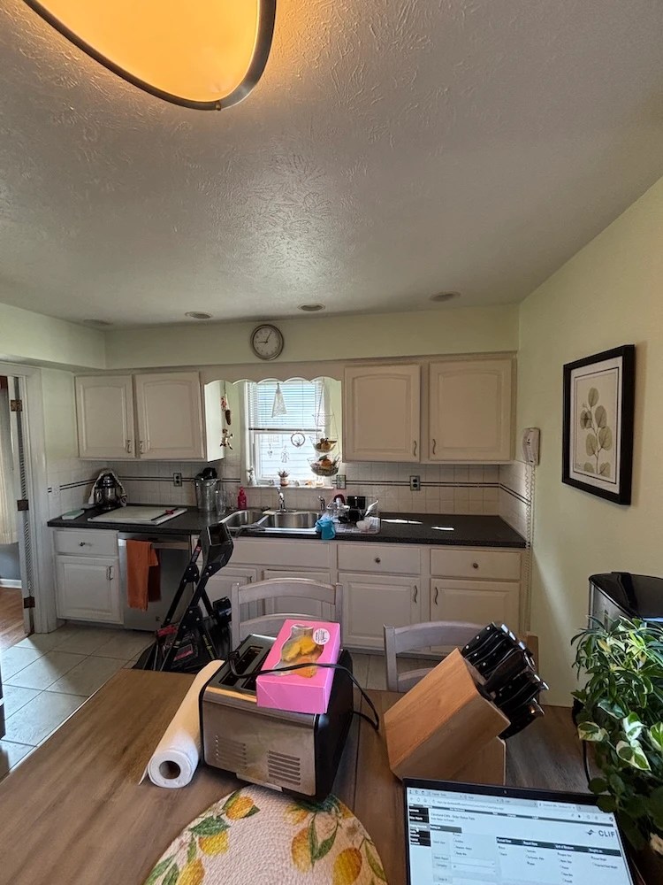 Gilbride kitchen remodel before: not enough natural light, not enough usable counter space