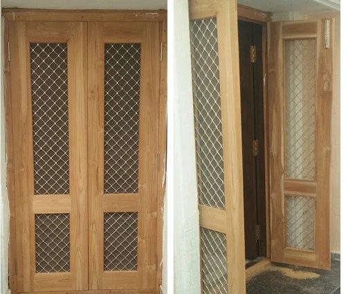 Solid Wood Wooden Double Door For Home Size 79 X 40 Inch Rs 22500 Set Id 17740125612
