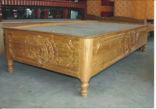 Teak Wood Finish Standard Wooden Diwan Bed Size Dimension 3 6 5 Rs 17000 Unit Id 16905354997