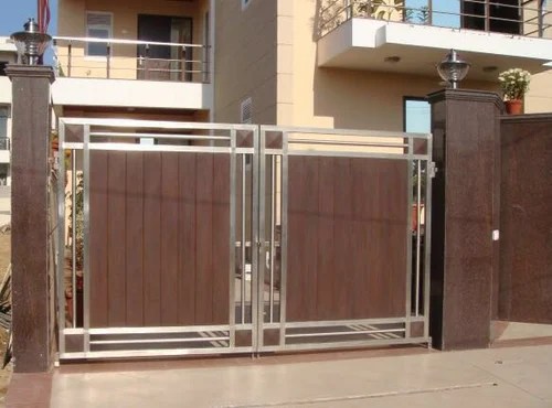 Steel Wooden Gate At Rs 1100 Square Feet स ट ल ग ट Decor Design Greater Noida Id 12513004755