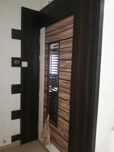 Wood Wooden Safety Door Size 7x3 Rs 22000 Piece Royal Decor Id 16056389297