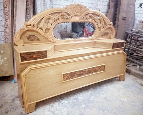 Wooden Double Bed Wooden Full Size Bed लकड क डबल ब ड Green Wood Patna Id 18616410173