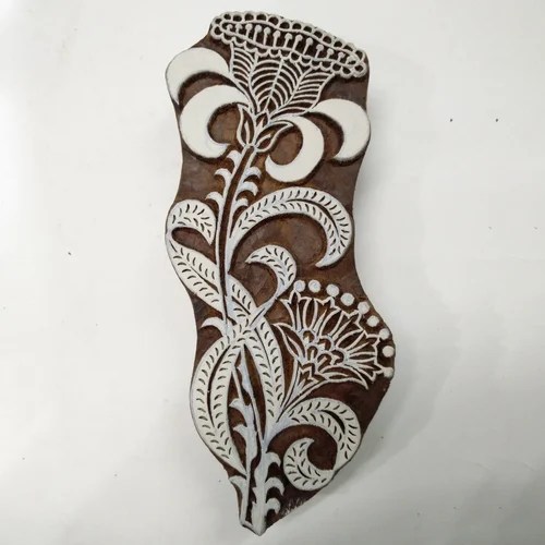 Flower Wooden Printing Block At Rs 350 Piece Wooden Printing Blocks Id 13225384448