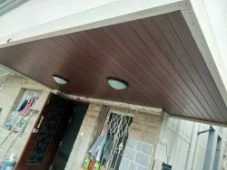 Brown Galvanised Wooden Looking False Ceiling Rs 110 Square Feet Omkar Interiors Id 20245972773
