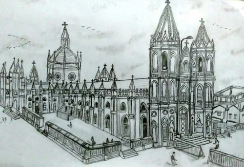 New users enjoy 60% off. Pencil Sketch Velankanni Koil At Rs 2000 Piece Pencil Sketch Id 15078668588
