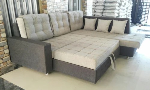 Wooden L Shape Sofa Cum Bed Warranty 2 Years Rs 35000 Piece Shree Somabhai Lining Works Id 18509518273