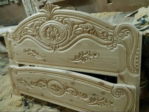 Teak Wood Color Brown Teak Wood Beds King Size Latest Carvings Designed Size Dimension 6x6 Rs 65000 Set Id 19743678848