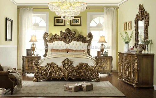 Metallic Carved King Size Bed With Teak Wood Rs 125500 Piece Royal Wood Crafts Id 20086414955