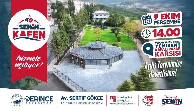 Senin Kafen modern yaşam alanı olarak açılıyor