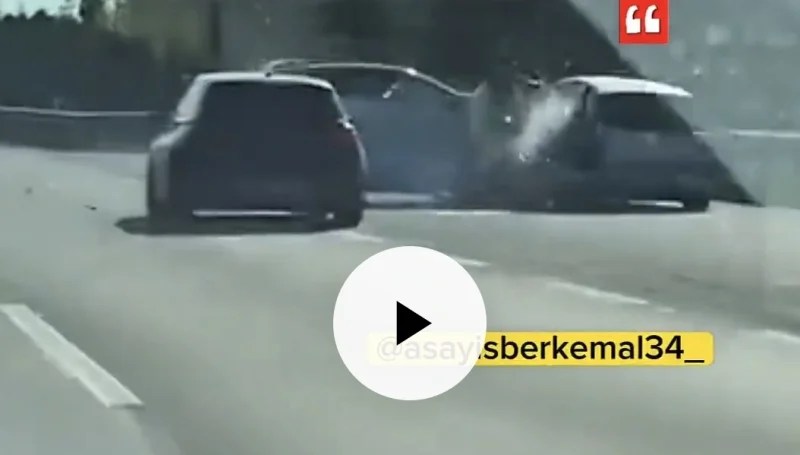 Bebekli aileyi hedef alan sürücü korku dolu anlar yaşattı!