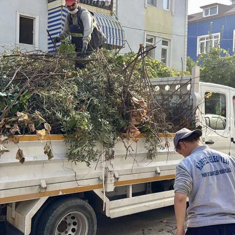 Körfez’de Yeşil Alanlara Bakım Çalışmaları!