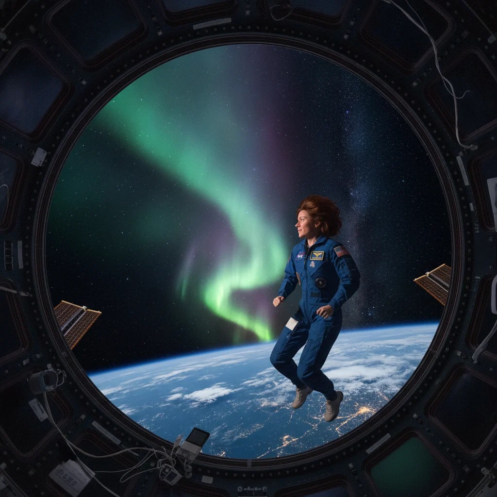 NASA Astronotundan Nefes Kesen Kutup Işıkları Manzarası