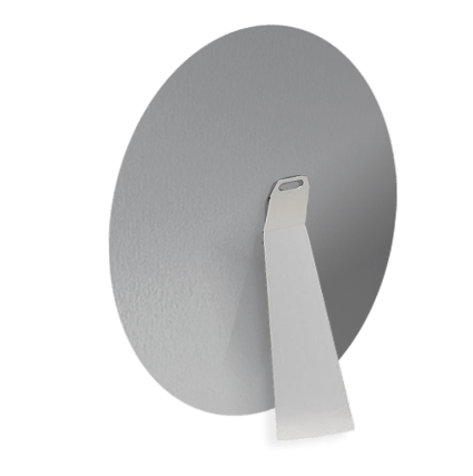 Easel back counter card showcases sublimated counter cards chromaluxe aluminum