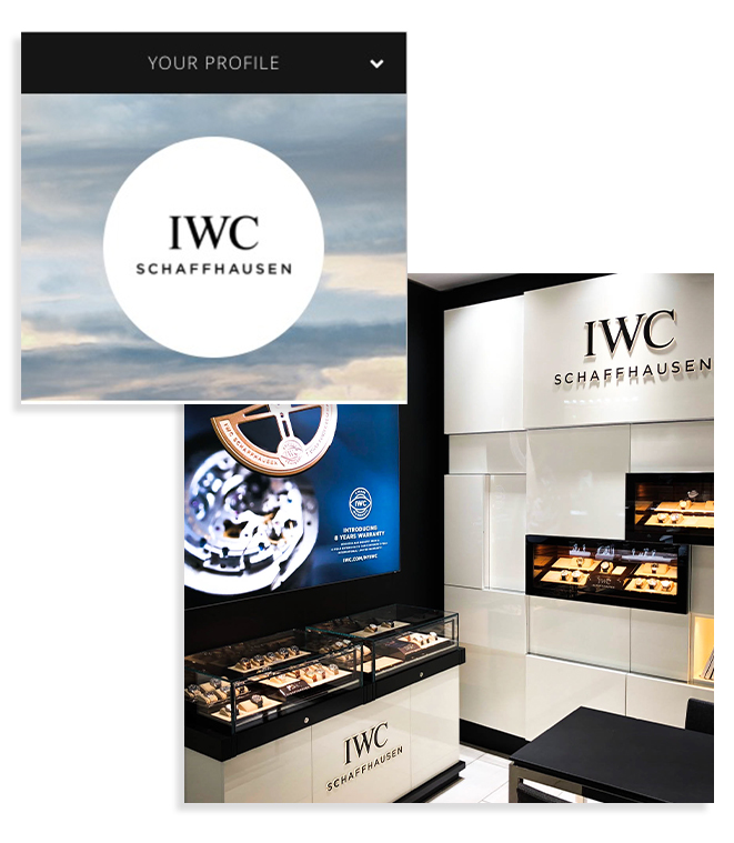 IWC schaffhausen signage digital order system manager management