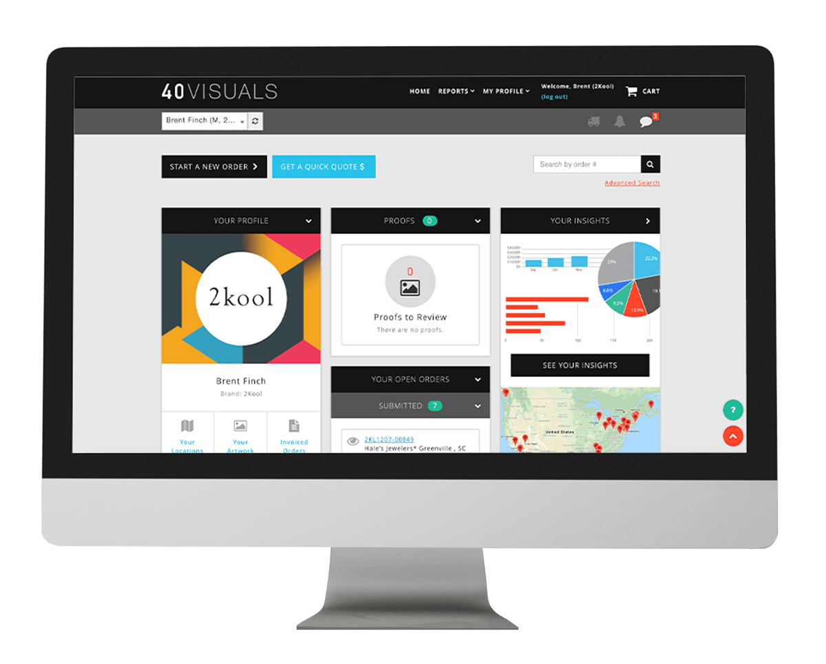 artwork tracking signage insights order manager software zone locations management digital software