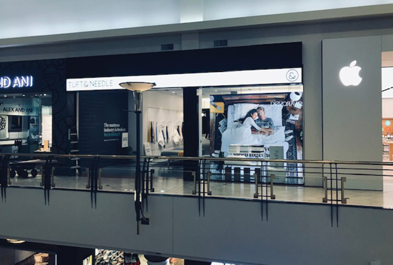 Tuft needle backlit SEG silicone edge graphics framing LED light box retail printed signage fabric printing