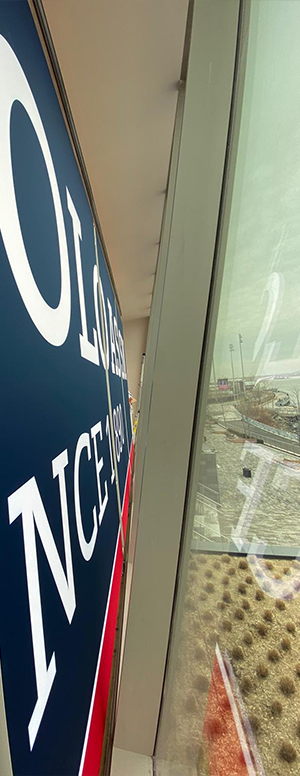 Large Silicone Edge graphic retail custom printing installation professional