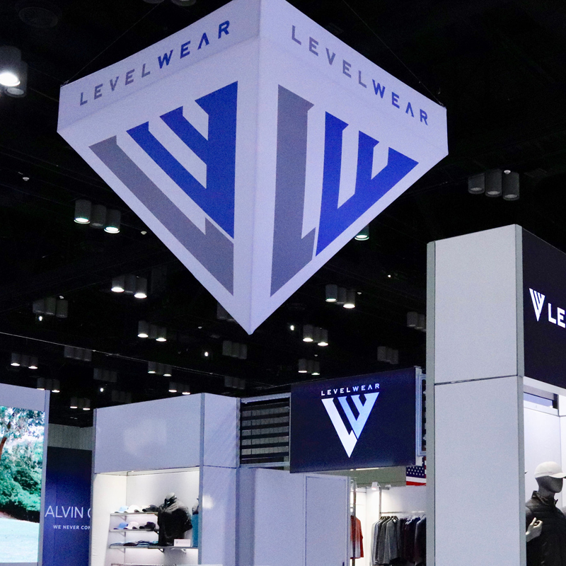 Trade Show Booth for Levelwear Athletic Apparel