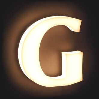 Custom face lit letters for 3d dimensional signage