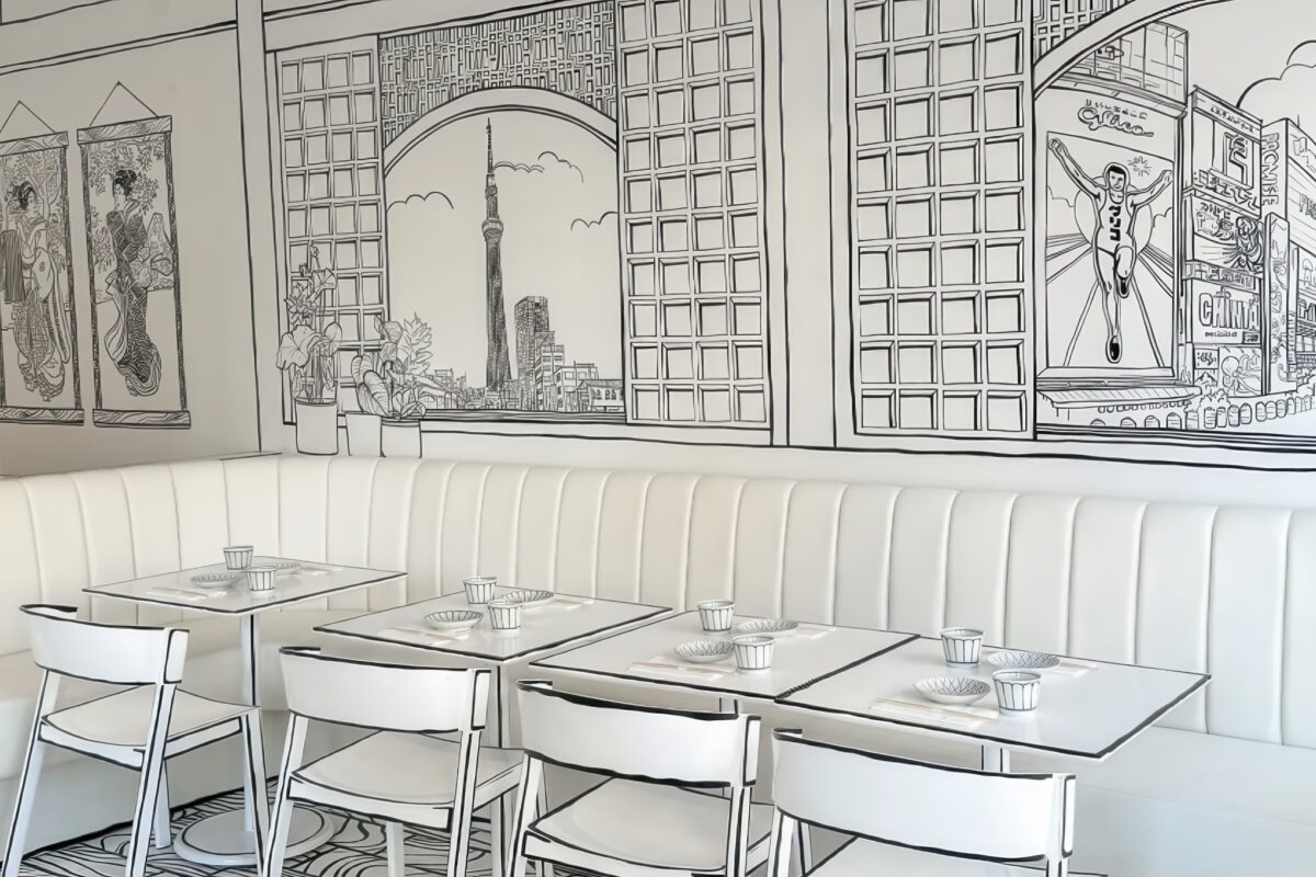 Dining Goes 2D: Inside NYC's Shirokuro Restaurant Decor