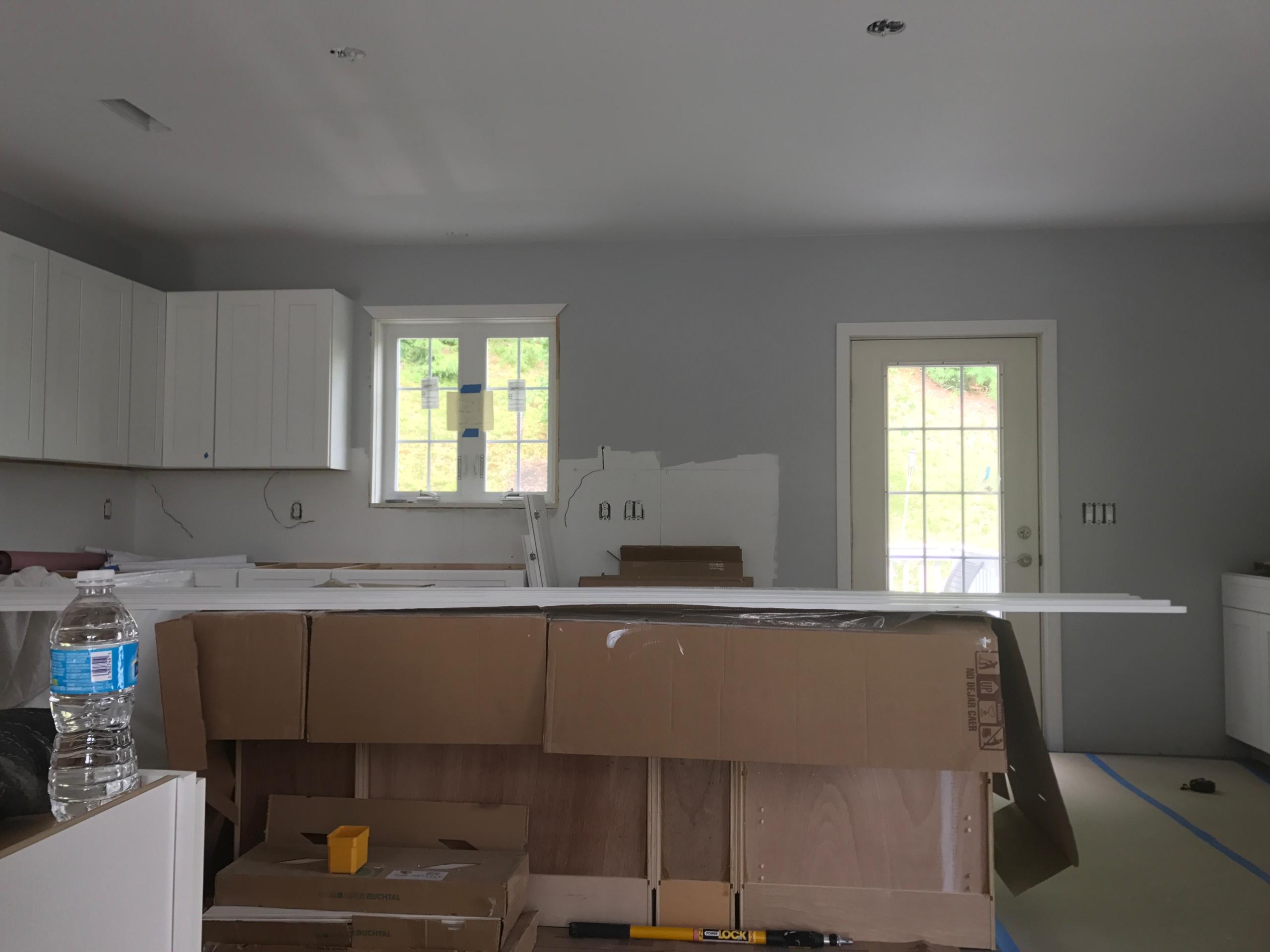 Kitchen Cabinets going in