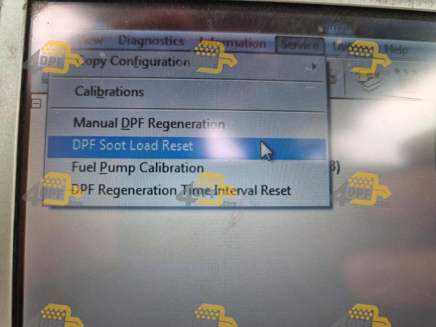 DPF Soot Load Reset
